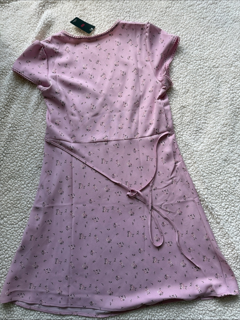 Levi’s MYLA SHORT SLEEVE DRESS Size M NWT Purple - Picture 4 of 6